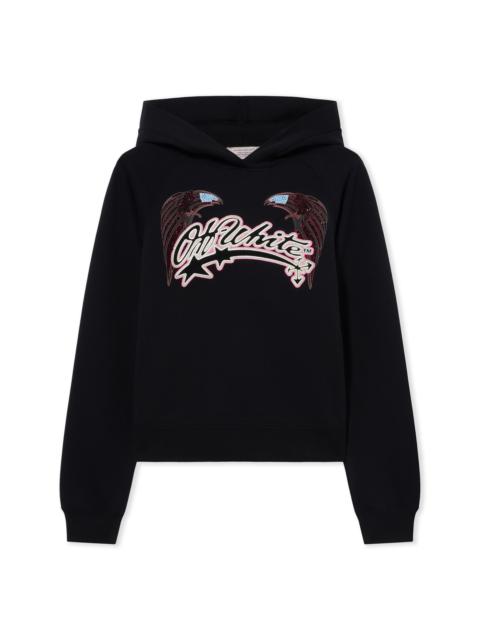 Off-White Swarovski Double Eagle Raglan Hoodie