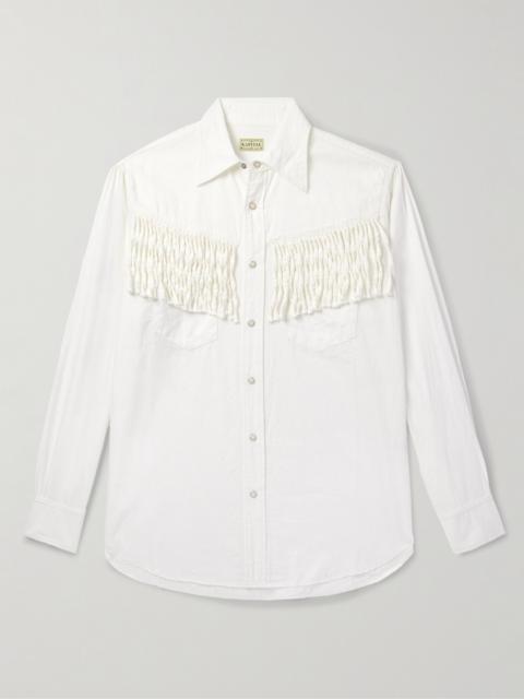 Kapital Husky Fringed Denim Western Shirt