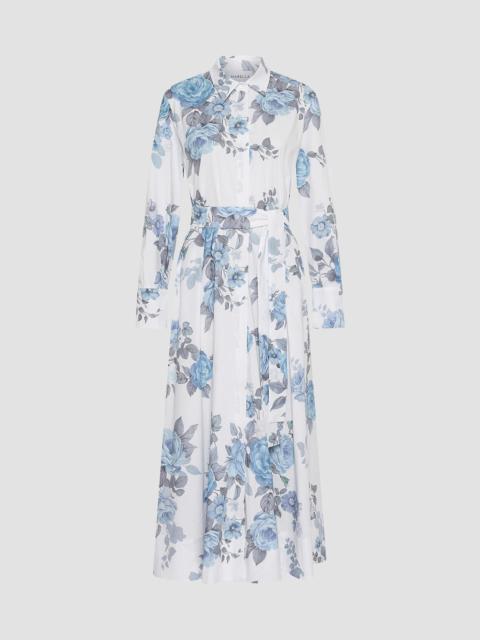 MARELLA Women's Stretch Cotton Poplin Shirt Dress - Light Blue
