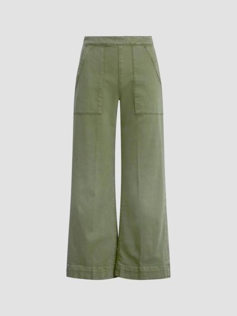 Joe's Jeans Women's The Side Zip Wide-Leg Ankle Pants - Pesto