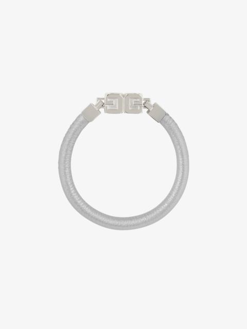 Givenchy G CUBE BRACELET IN LEATHER AND METAL