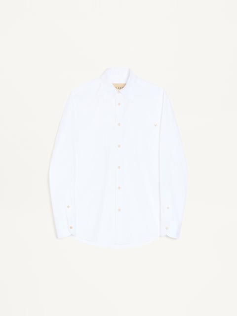 Valentino VALENTINO OXFORD COTTON SHIRT WITH VGOLD