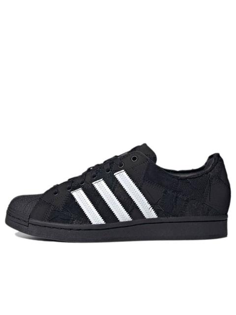 adidas adidas x atmos x RECOUTURE Superstar 'Patchwork - Black' GW3473