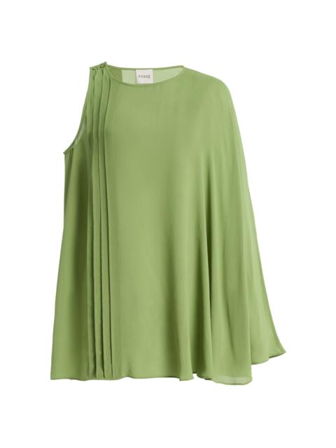 POSSE Exclusive La Isla Jane Crepe Top and Bralette Set olive