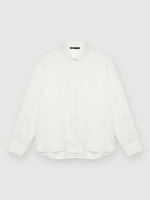 maje White silk shirt