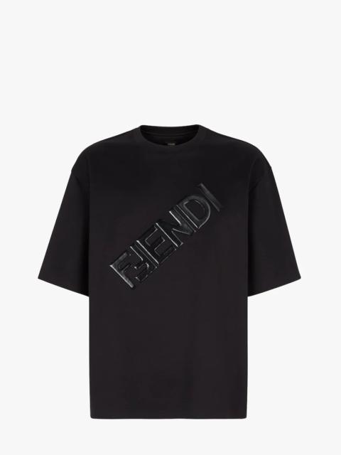 FENDI Black jersey T-shirt