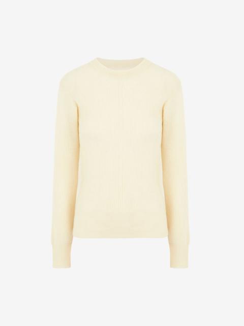 Wool-blend crewneck sweater