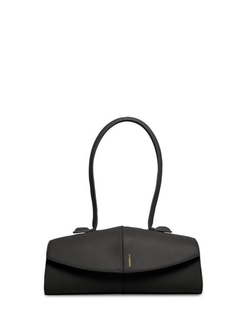 Jil Sander Women's Linea Leather Shoulder Bag - Black
