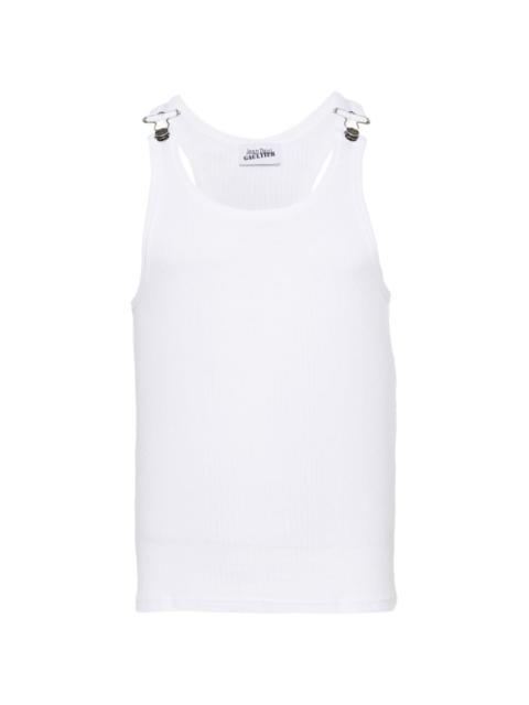 Jean Paul Gaultier ribbed-knit cotton tank top