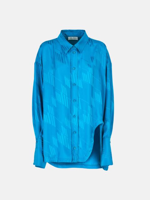 THE ATTICO ''DIANA'' CAPRI BLUE SHIRT