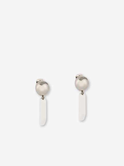 Moschino CHALK DROP EARRINGS