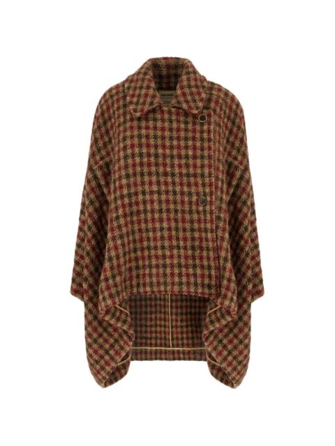 UMA WANG checked-pattern coat
