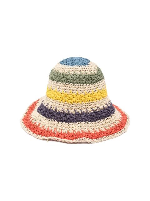 RUSLAN BAGINSKIY striped knitted bucket