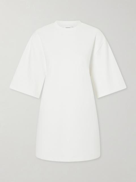WARDROBE.NYC Cut-out Cotton-blend Jersey Mini Dress