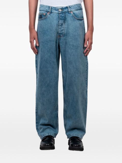 by Parra graphic-patch washed jeans