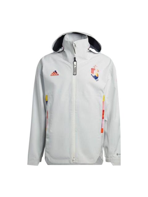 adidas Belgium MYSHELTER Jacket 'Cloud White Pink' HE1438