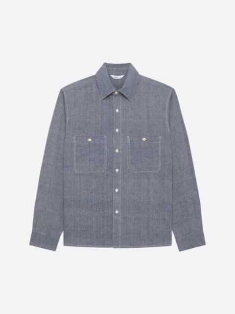 3sixteen Utility Chambray Shirt ~ Handloom Silk Khadi