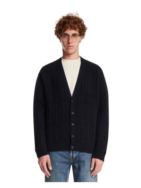 The Row Blue Cashmere Cardigan