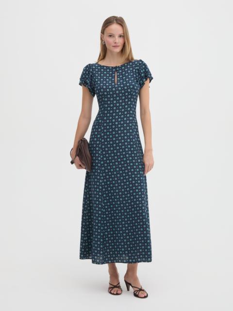 Hill House Home The Clare Dress - Juniper Foulard