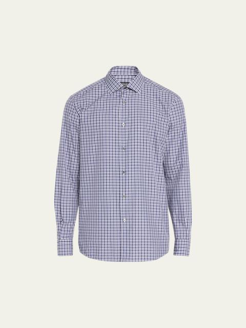Men's Gingham Button-Down Shirt