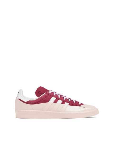 panelled lace-up sneakers