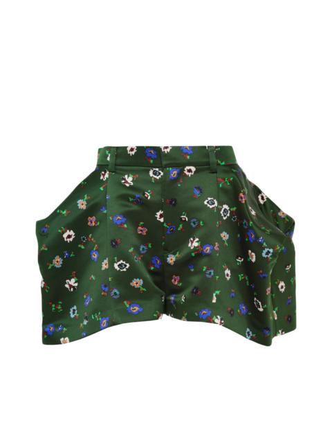 sacai Floral Print Shorts