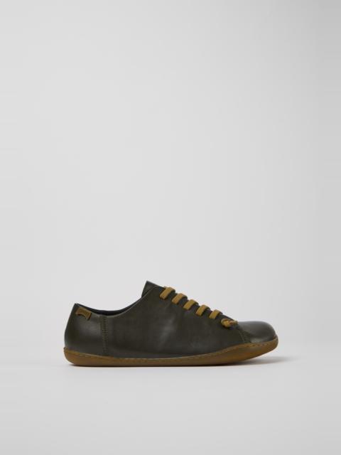 CAMPER Peu Green leather shoes for men