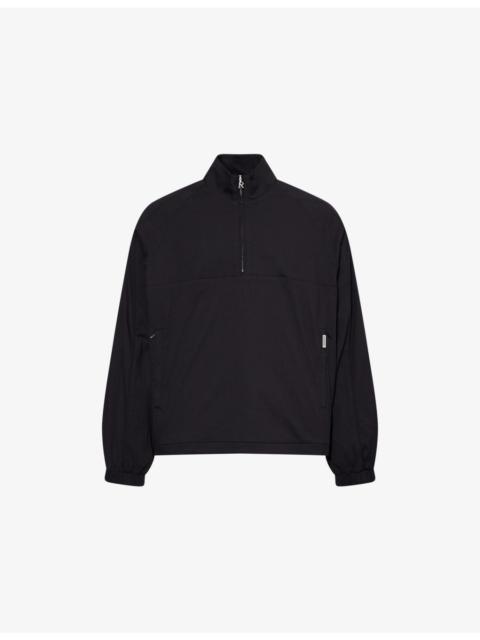 REPRESENT Quarter Zip Relaxed-Fit Cotton-Blend Jacket
