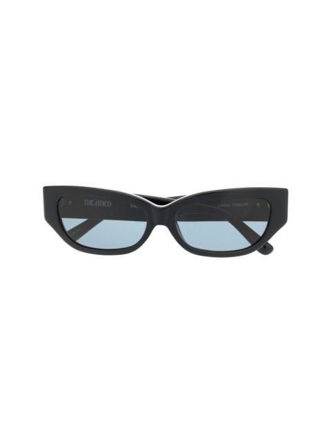THE ATTICO Vanessa rectangle-frame sunglasses