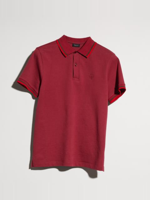 GUCCI Cotton piquet polo shirt with embroidery