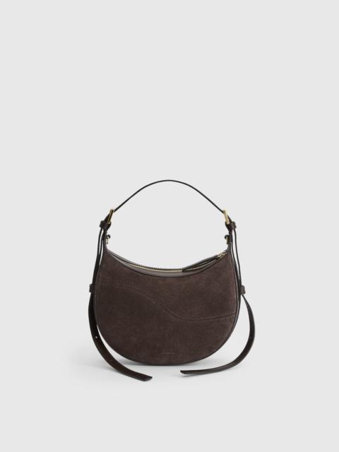 ATP ATELIER Silea Walnut Suede/Leather Mini hobo bag