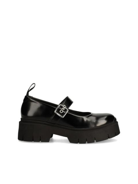 HUGO round-toe buckled brogues