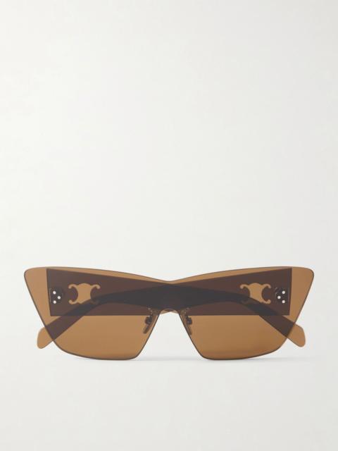 CELINE D-shape acetate sunglasses Brown