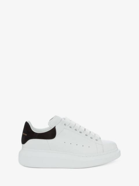 Alexander McQueen Women's Oversized Sneaker in White/black