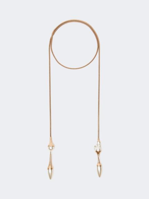 WEEKEND Max Mara BEVANDA Metal tie necklace - GOLD