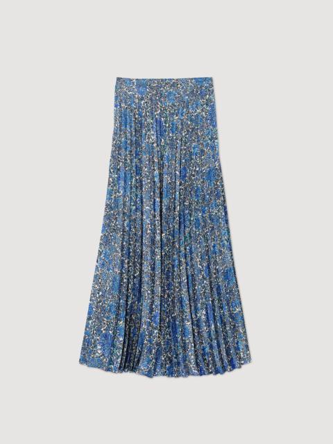 Sandro FLOATY FLORAL MAXI SKIRT