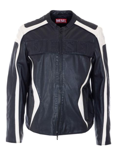 Diesel Adam logo-embossed zip-up jacket