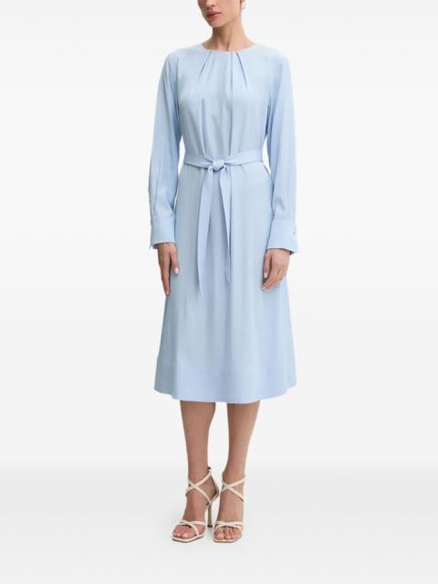BOSS belted midi dress