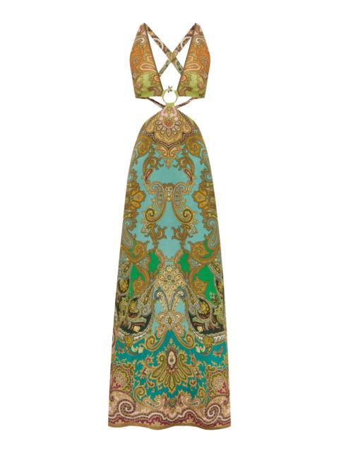 ALÉMAIS Clemenza Cut Out Midi Dress