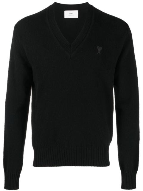 AMI Paris V-neck knitted jumper