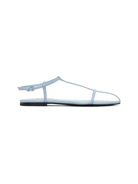 Jil Sander Blue Cage Flat Sandals