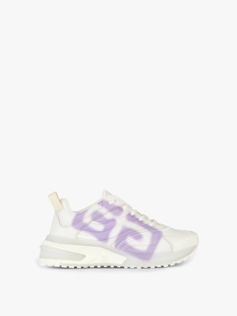 Givenchy GIV 1 SNEAKERS IN 4G TAG EFFECT LEATHER