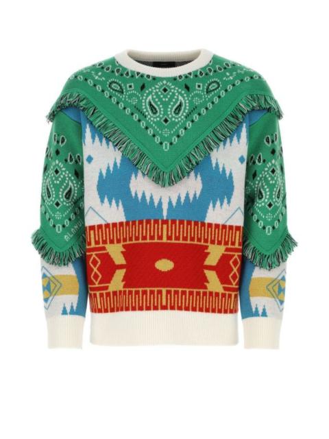 Embroidered wool Icon sweater