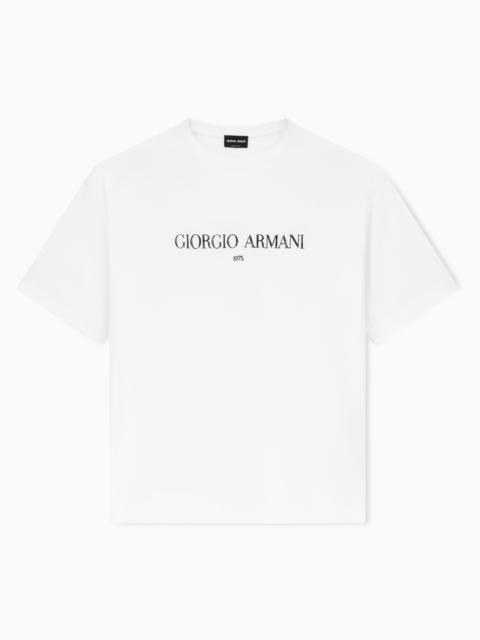 GIORGIO ARMANI COTTON INTERLOCK-JERSEY T-SHIRT