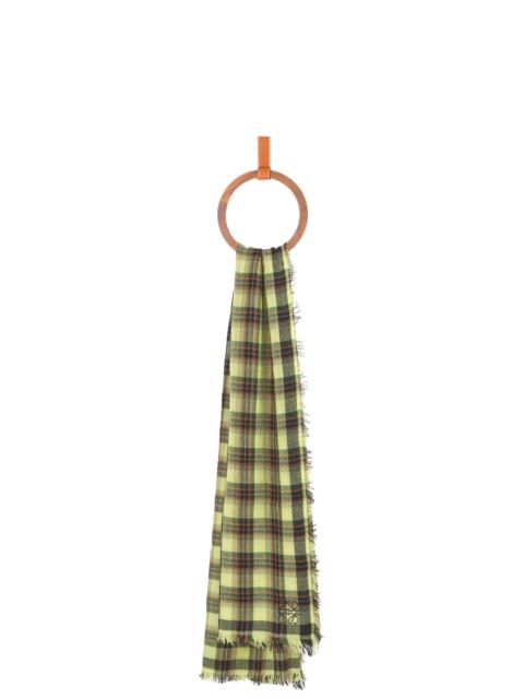 Loewe Checks scarf in cashmere