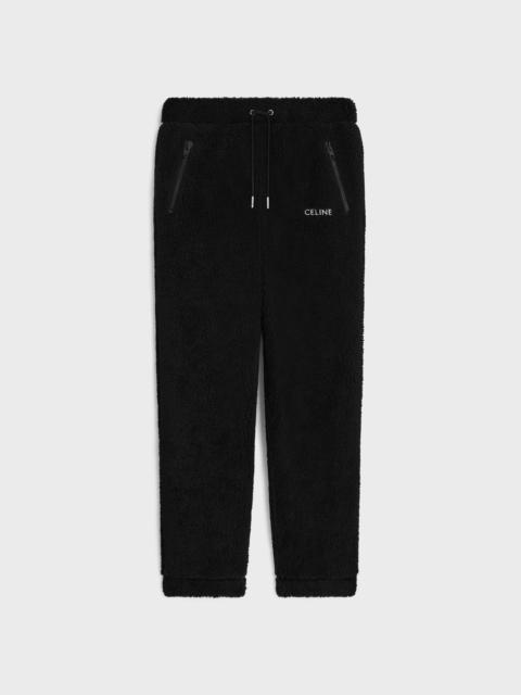 CELINE celine loose track pants in jersey fleece