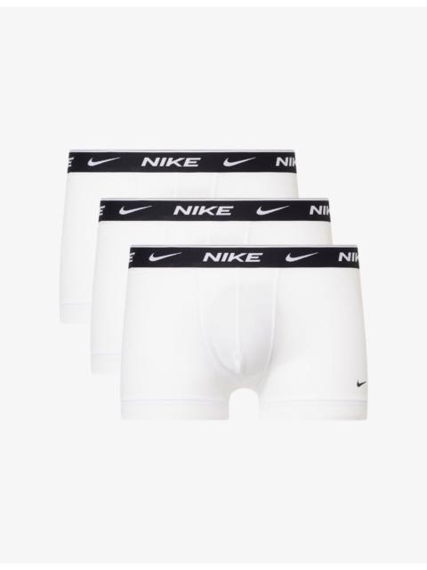 Nike Essential Pack of Three Cotton-Stretch Trunks