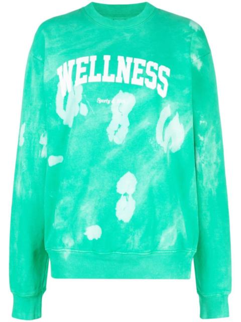 Sporty & Rich Wellness tie-dye sweatshirt