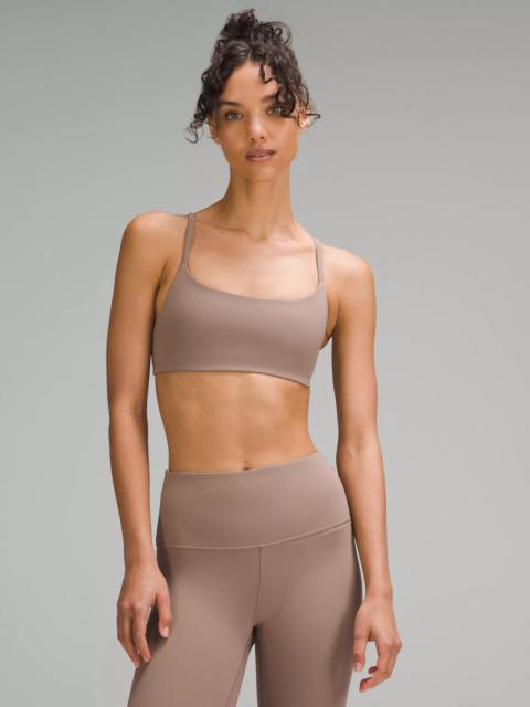 Wunder Train Strappy Racer Bra Ribbed *Light Support, A/B Cup