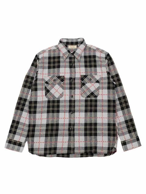 SUGAR CANE FICTION ROMANCE DOBBY PLAID WORK SHIRT - SC29583